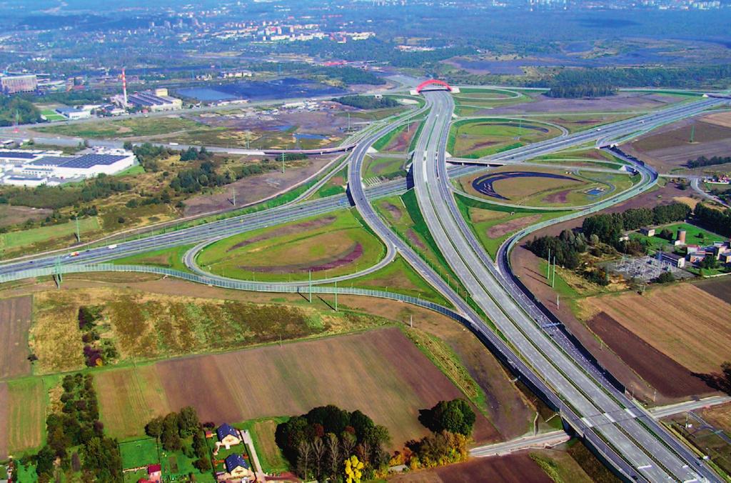 WĘZEŁ AUTOSTRADOWY GLIWICE-SOŚNICA Umowę na budowę największego w Polsce i jednego z większych w Europie węzła Sośnica na skrzyżowaniu autostrad A1 i A4 podpisano 30 maja 2008 r.