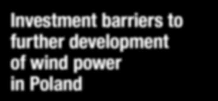 Polsce CHAPTER 8 Investment barriers to