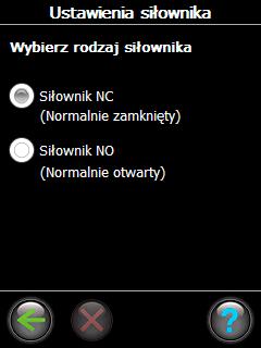 Wybrać typ urządzenia uruchamiającego, a następnie nacisnąć OK /