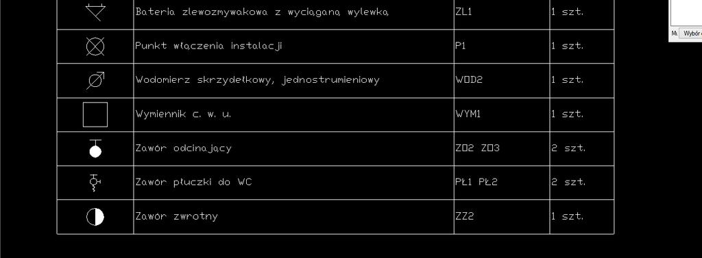 Wygenerować raport do formatu Exel Zestawienie materiałów