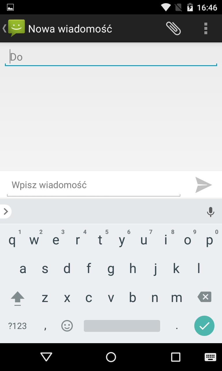 Wysyłanie SMS/MMS Wpisujemy odbiorcę po nazwie lub numerze