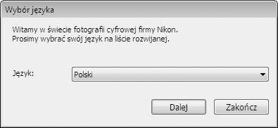 Instalacja oprogramowania Przed podłączeniem do sieci zainstaluj program Wireless Transmitter Utility, który można bezpłatnie pobrać ze strony internetowej firmy Nikon przy pomocy dołączonej płyty CD