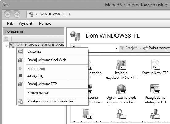 8 Otwórz menedżera IIS. Kliknij dwukrotnie Menedżer internetowych usług administracyjnych (IIS).