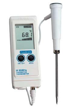 18 450 zł HI 935005 POMIAR TEMPERATURY Precyzyjny termometr typu Termopara HI 935005 Termometr HI 935005 mierzy temperaturę w wysokim zakresie, posiada dwupoziomowy wyświetlacz pokazujący bieżącą