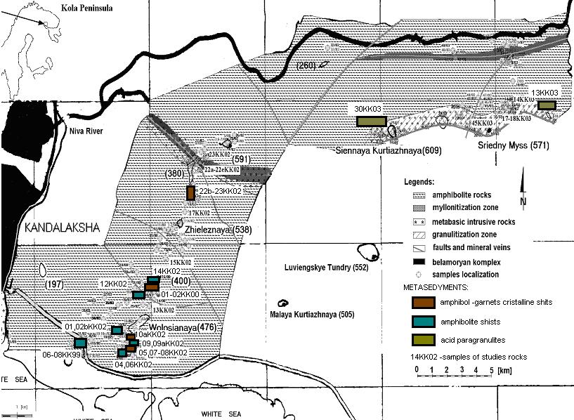 3 CHARAKTERYSTYKA MINERALOGICZNO PETROGRAFICZNA METASEDYMENTÓW ZMETAMORFIZOWANYCH W FACJI AMFIBOLITOWEJ I GRANULITOWEJ SŁOWA KLUCZOWE: kwaśne paragranulity, łupki amfibolowe, łupki krystaliczne