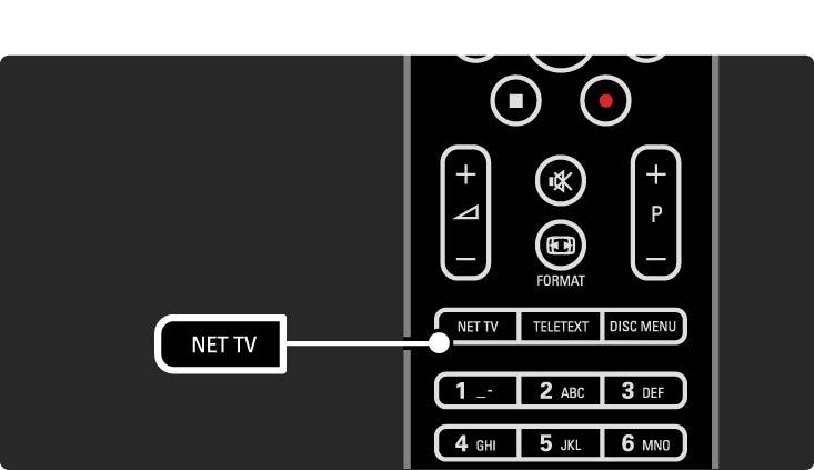 2.8.4 Przeglądanie serwisu Net TV Aby przeglądać zawartość serwisu Net TV, zamknij instrukcję obsługi i naciśnij przycisk Net TV na pilocie zdalnego sterowania lub wybierz opcję Przeglądaj Net TV w