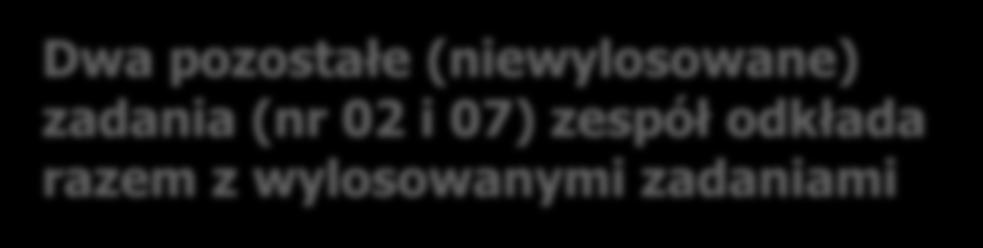 EGZAMIN USTNY Z JĘZYKA POLSKIEGO ZDAJĄCY po wejściu do sali (Informacja 4.2 pkt 6. str. 31) Zadania na egzamin rozpoczynający się od godziny 9.