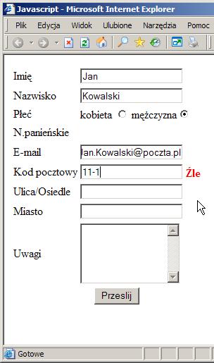 28. W ciele funkcji validate() (plik form_check.