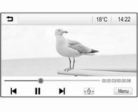 Dotknąć + i -, aby wyregulować ustawienia. Odtwarzanie filmów Można odtwarzać filmy z urządzenia USB podłączonego do gniazda USB.