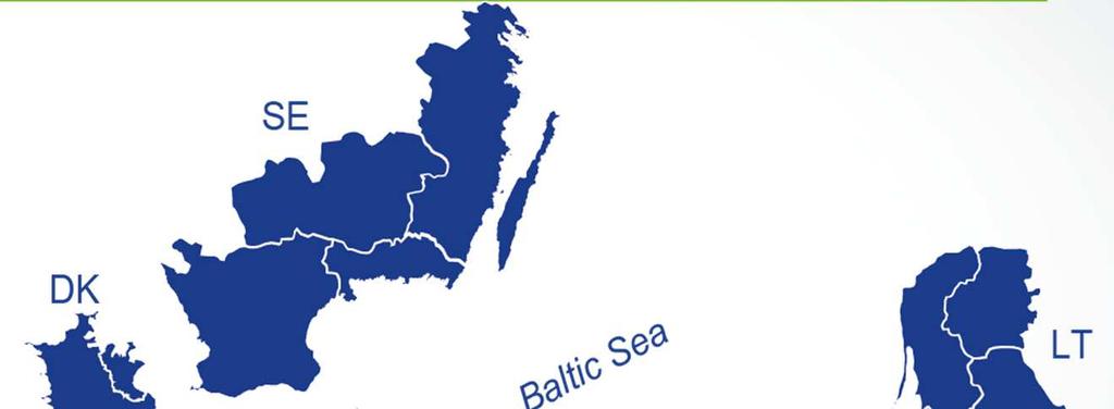 Obszar wsparcia Denmark: Bornholm, Østsjælland, Vest-og Sydsjælland Sweden: Skåne, Blekinge,