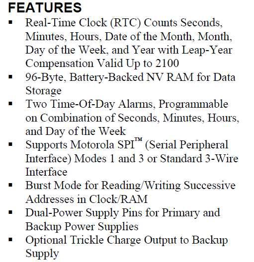 Real-time clock DS1305