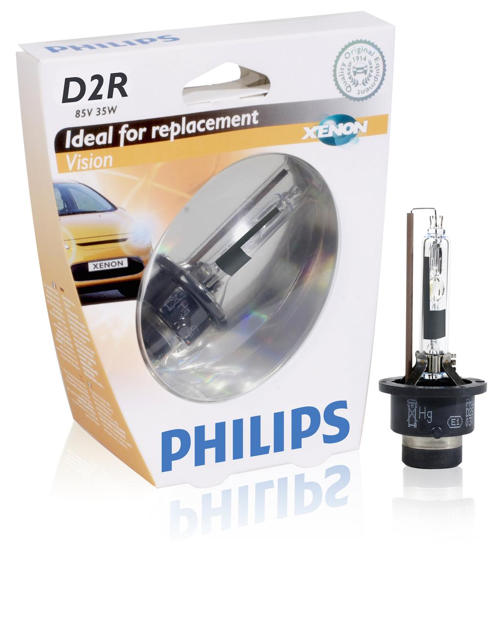 2017-07-20 PHILIPS D2R 85V 35W P32d-3 Vision Samochodowa lampa ksenonowa D2R Xenon Vision marki Philips.