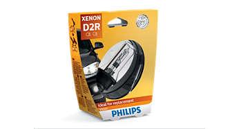 Dzięki zastosowaniu nowej technologii Philips Xenon Vision umożliwia wymianę jednej przepalonej lampy i dopasowanie koloru do lampy, która nie została wymieniona.