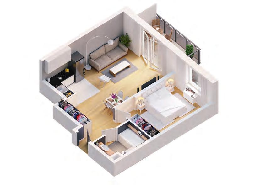 Twoje mieszkanie, Kawalerka Twoja przyszłość 25,00 m² W