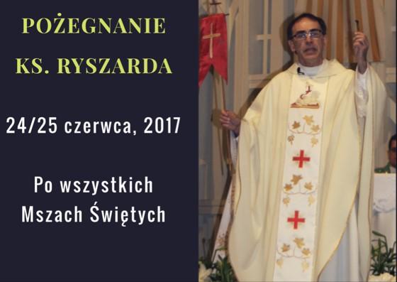 Również dzisiaj obchodzimy w Stanach Zjednoczonych Dzień Ojca i rozpoczynamy Nowennę w czasie której przez 9 dni będą odprawiane Msze Św. za wszystkich Ojców żyjących i zmarłych.