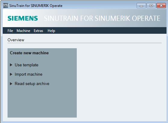 SinuTrain for SINUMERIK Operate 4.3 Praca z SinuTrain 4.3 Praca z SinuTrain 4.3.1 Uruchomienie i zakończenie pracy z SinuTrain Uruchomienie SinuTrain 1.