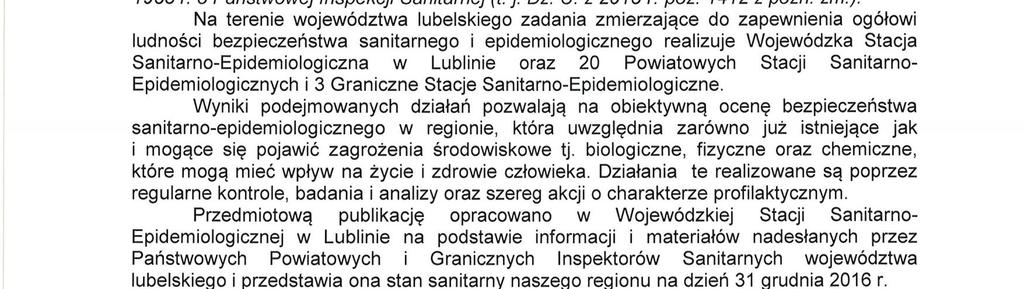 o Państwowej Inspekcji Sanitarnej (t. j. Dz. U. z 2015 r. Nr 122, poz. 851, z późn. zm.).