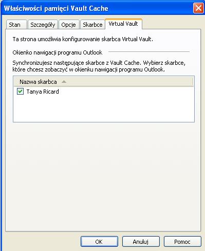 18 Konfigurowanie programu Enterprise Vault Wyłączanie autoarchiwizacji w programie Outlook sytuacjach może wystąpić potrzeba wykonania poniższych czynności, aby skarbiec stał się widoczny.