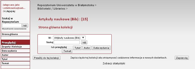 DEPONOWANIE KROK PO KROKU 3. Kliknij przycisk PRZEŚLIJ DO TEJ KOLEKCJI KLIKNIJ PRZESLIJ DO TEJ KOLEKCJI IV.