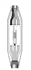 Mufa termokurczliwa przelotowa na 1 kabel 3 - żył. na 3 - żył. Mufa przeznaczona do łączenia kabli trzyżyłowych o izolacji z tworzyw sztucznych 6GLT3.50 3,6/6 16-50 72,00 6GLT3.
