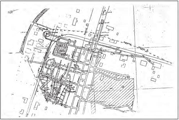 Nr 9 PRZEGLĄD GÓRNICZY 93 Rys. 4. Mapa robót górniczych upadowej Mars Kopalnia Doświadczalna GIG, próby zgazowania węgla w pokładzie 808. (Zdj.