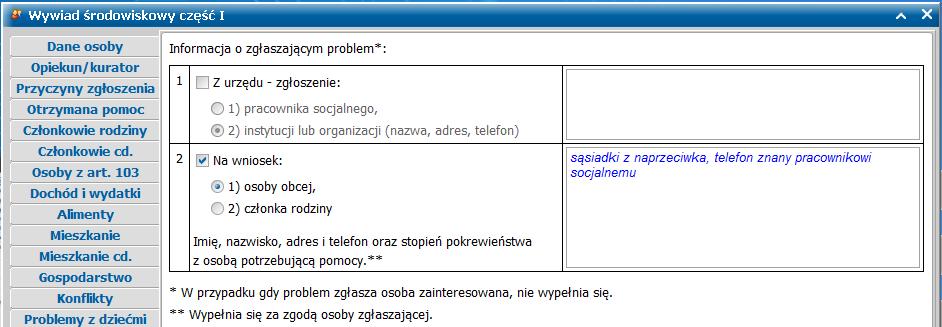 Gdyby wydruk zawierał kompletne informacje znajdujące się za podpisem Klienta, byłby gotowy do podpisu Kierownika, bez konieczności uzupełniania tych informacji już po wczytaniu wywiadu do okna