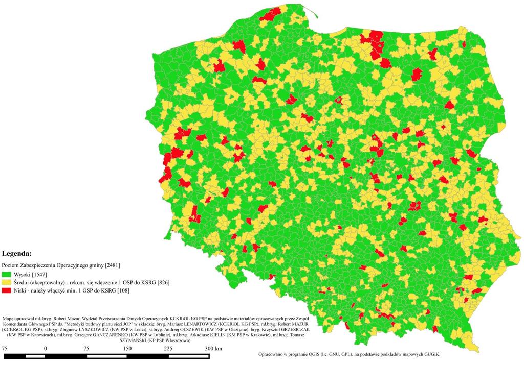 Metodyka budowy planu sieci jednostek OSP przewidzianych do włączenia do