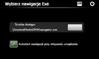 Ścieżka dostępu Naciśnij poniższy obrazek przedstawia ustawienia ścieżki dostępu Po wybraniu naciśnij dyskietkę która