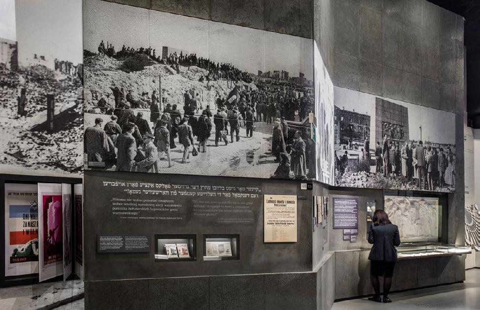 7. Monument to the Ghetto Heroes Gallery 8: Postwar Years, 1944 to the present Nathan Rapoport s Monument to the Ghetto Heroes was unveiled on the rubble of the destroyed ghetto in 1948 on the fifth