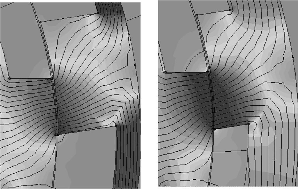 188 Fig. 8. The influence of stator yoke height for several GamR2 The parameter corresponding to rotor yoke height has a completely different effect on criterion function.