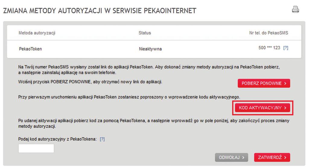 Kod aktywacyjny znajdziesz w serwisie internetowym lub