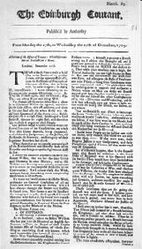 Pierwsze dzienniki Pierwszym dziennikiem, który ukazał się na Wyspach był Daily Courant (1702r.