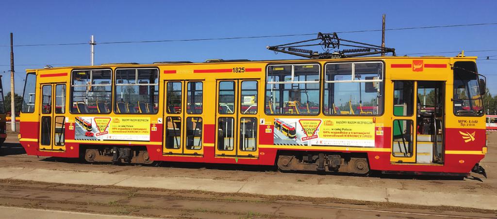 EKSPOZYCJA NA POJAZDACH: TRAMWAJE WAGON TYPU 805Na - MODUŁY 1 moduł* na wagonie po stronie z drzwiami 2 moduły* na wagonie po stronie z drzwiami DO 1 MIESIĄCA 350 zł 450 zł 3 MIESIĄCE 800 zł 1 150 zł