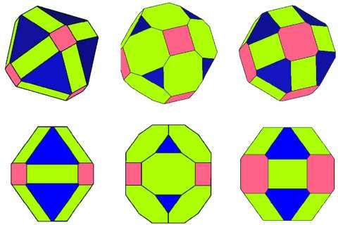 (rys. 42d). Rombo-kubo-oktaedryczny kształt kropek został teoretycznie przewidziany przez R. Leitsmanna i in.