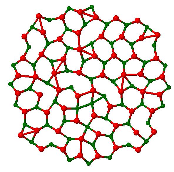 Analizując nanodruty o strukturze CsCl zorientowane wzdłuż różnych osi krystalograficznych zauważono, iż nanoobiekty w kierunkach innych niż [111] mają