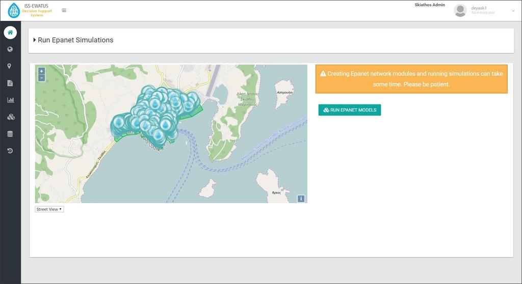 Interfejs użytkownika - Uruchomienie modeli