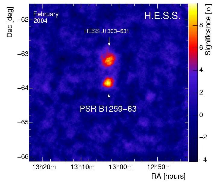 OBSERWAC JE PSR B1259-63 pulsar radiowy w układzie podwójnym z gwiazdą