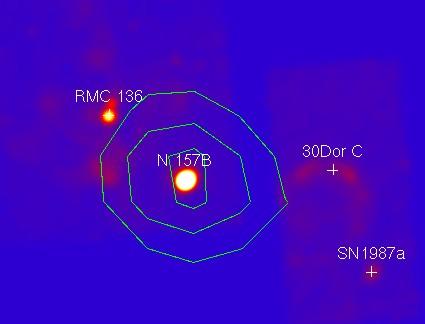 S. very high energy gamma ray image of the LMC region, with 6, 10 and 14 sigma significance