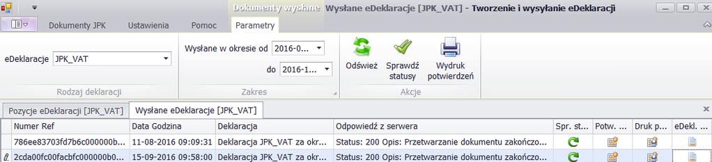 1.2.4 Tworzenie i wysyłka deklaracji VAT 22. Teraz należy powrócić do Deklaracji VAT a następnie: a.