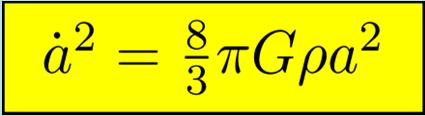 Równanie Friedmanna (1) bez krzywizny