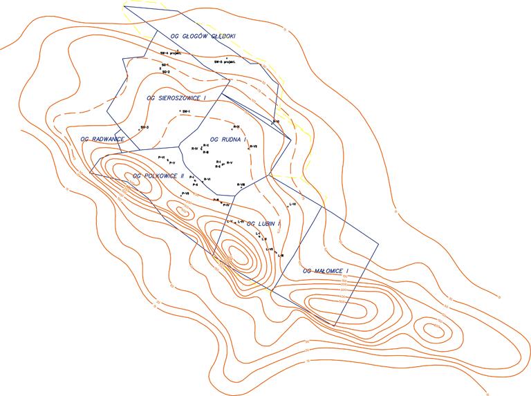 3. Przyczyny uszkodzeń segmentów tubingowych Lokalizacja szybów w granicach terenów chronionych ogranicza skalę oddziaływania wpływów bezpośrednich od prowadzonej eksploatacji złoża do stopnia