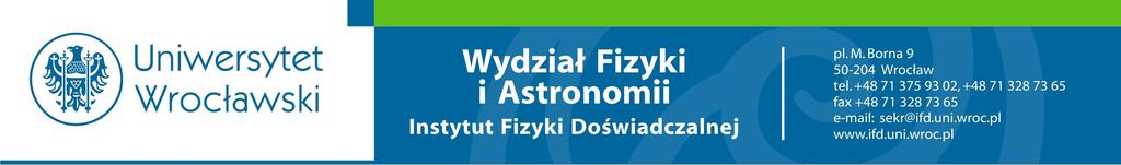 Elektrotechnika elektronika miernictwo Franciszek Gołek (golek@ifd.uni.wroc.