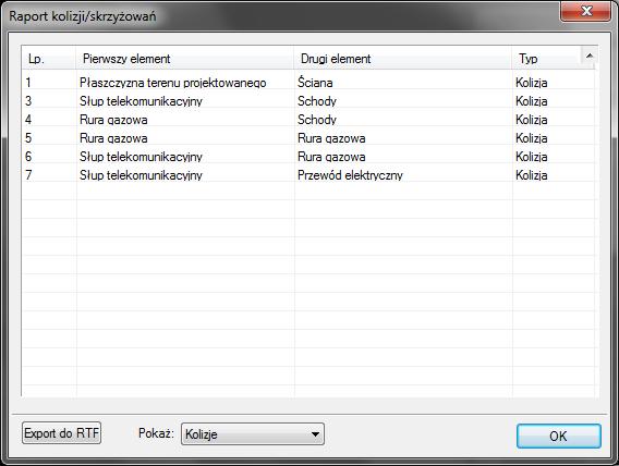 Rozpoczynamy pracę Program pozwala na tworzenie i zapisywanie własnych szablonów dla Kolizji oraz Skrzyżowań.