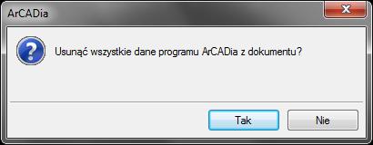 Rozpoczynamy pracę Pasek narzędzi ArCADia-SYSTEM Spłaszcz dokument Rys.