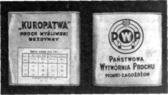 U Rzeczypospolitej 15 Rys. 1.3. Opakowanie pro chu myśliwskiego Kuropat wa produkcji PWP Pionki" tych materiałów, o miesięcznej zdolności produkcyjnej 3501 bawełny strzelniczej i 15 t prochu.