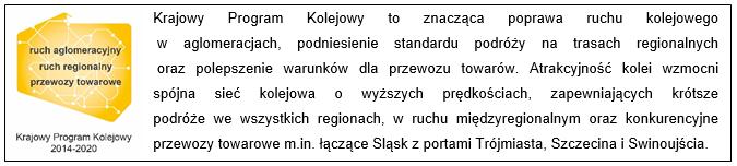 Idea inwestycji kolejowych na obszarach metropolitalnych ŁĄCZYMY POLSKĘ, ZWIĘKSZAMY MOBILNOŚĆ I KOMFORT PODROŻY, POLSKA JEST JEDNA.