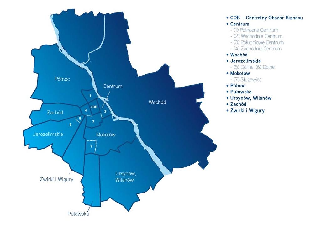 > W I kwartale 2017 r. w Warszawie oddano do użytku sześć nowych projektów biurowych o całkowitej powierzchni 84,2 tys. m 2.