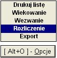 Ma to miejsce, gdy konta i kwoty są róŝne: Kwota rozrachunku Rysunek 7-13