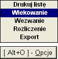 Dla pozostałych typów moŝna wybrać pomiędzy prezentacją kwot rozliczonych i nierozliczonych. 7.1.