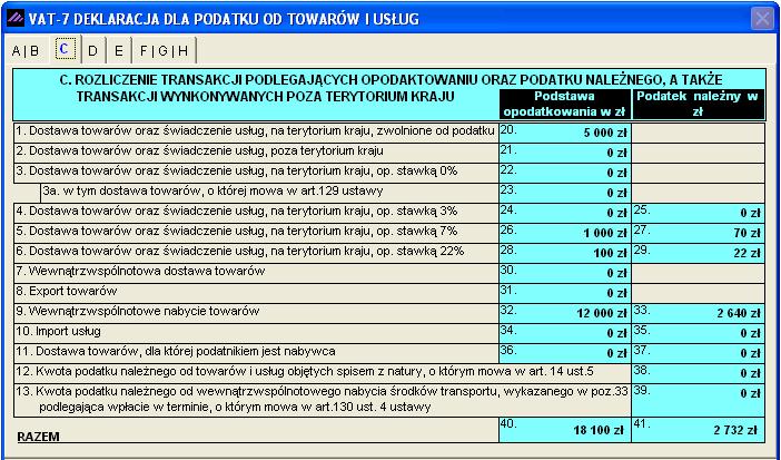 danych w rejestrach zakupu, sprzedaŝy i informacyjnych.